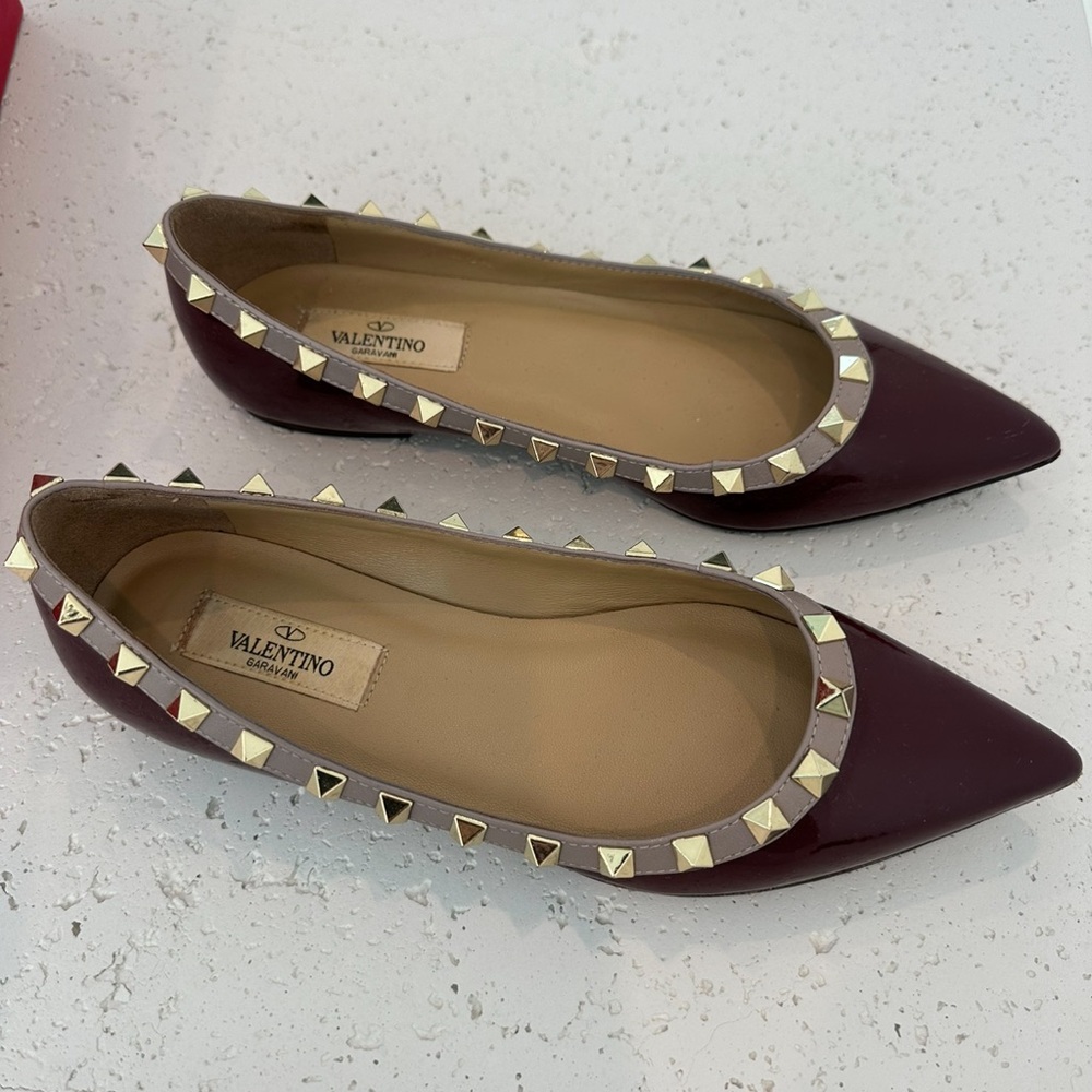 VALENTINO ROCKSTUD FLATS - Picture 4 of 15